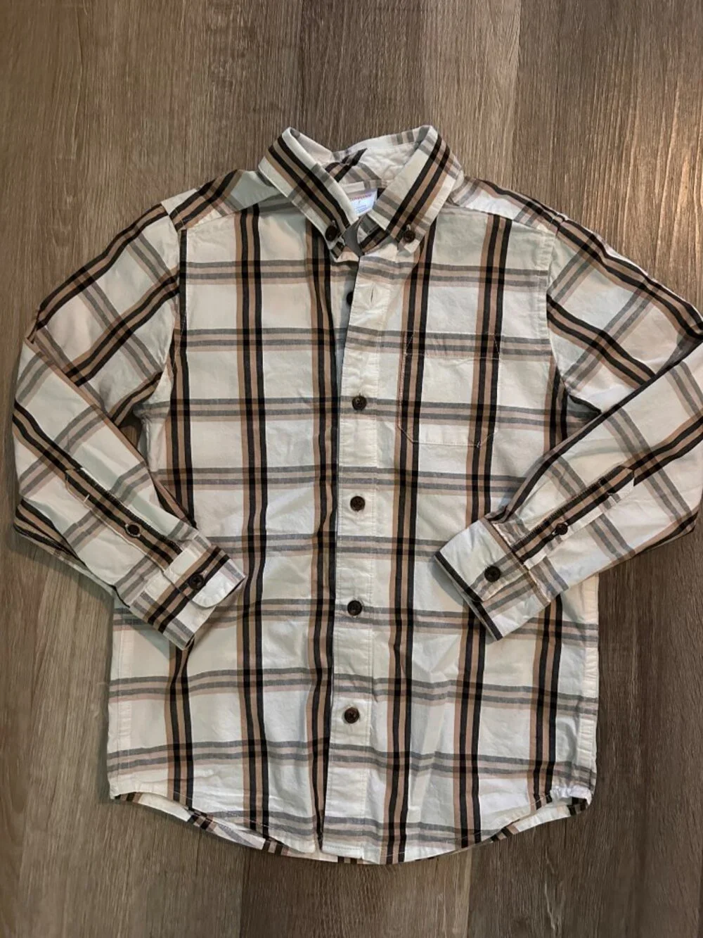 Gymboree Boys Plaid Dress Shirt Size 7